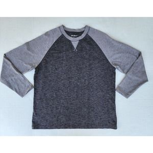 Eddie Bauer Long Sleeve Shirt XL Gray/Charcoal Gray